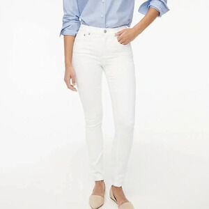 NWOT J Crew Toothpick white jeans 26
